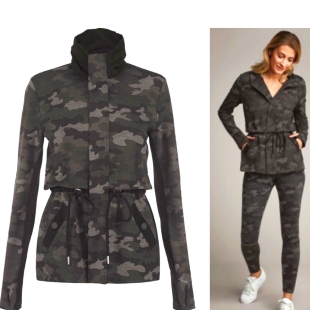 CAbi Black and Gray Camouflage Utility Jacket